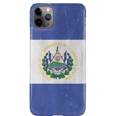 El Salvador Flag Distressed iPhone Cases